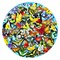 Sunsout Butterflies in the Round 1000 pc Round Jigsaw Puzzle 34953